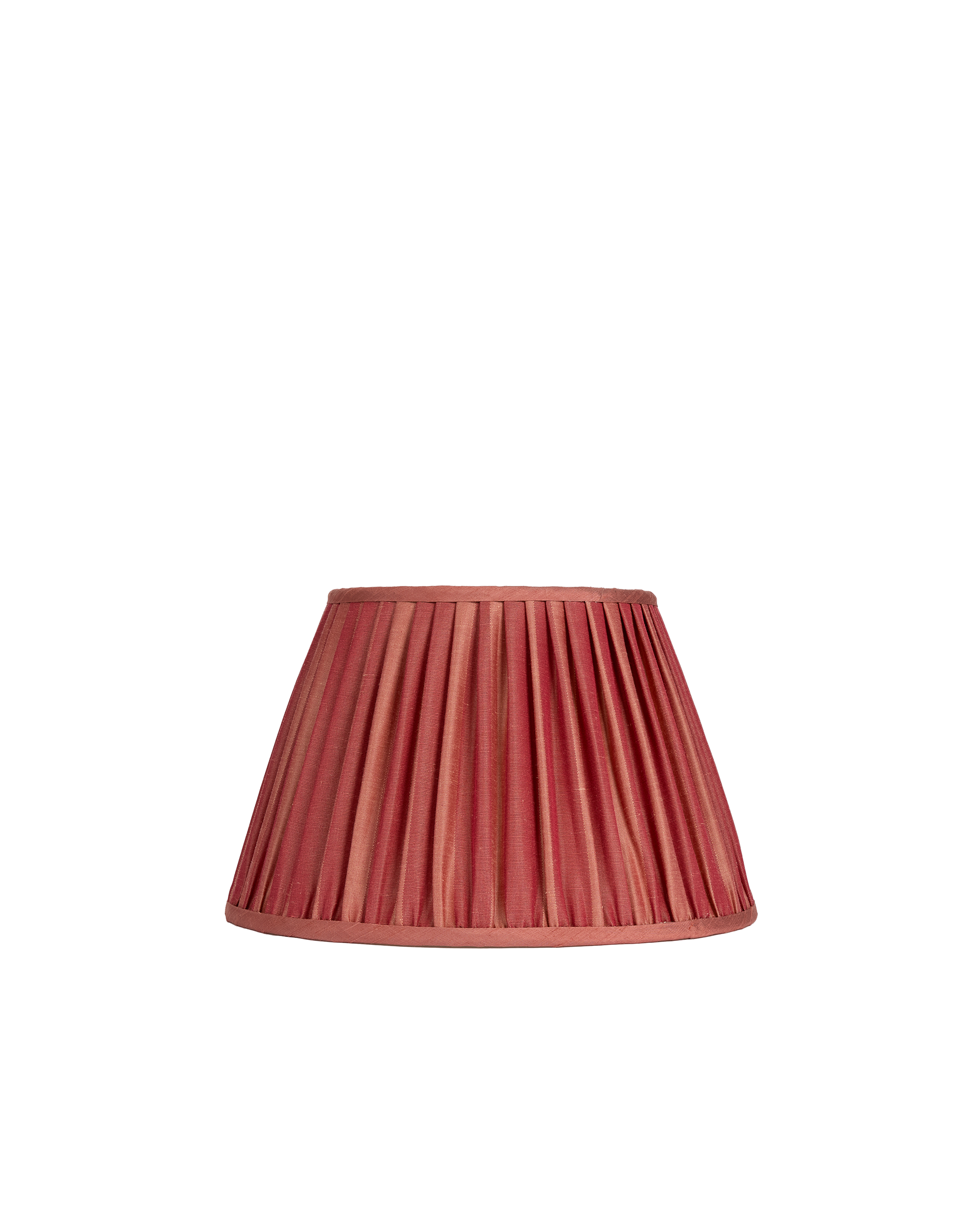 14" Gathered Fabric Lampshade – Ionic Stripe Rose