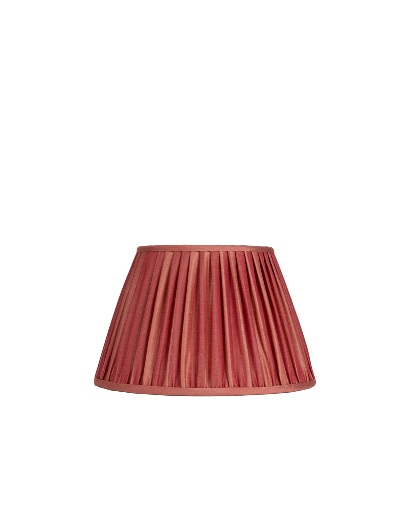 14" Gathered Fabric Lampshade – Ionic Stripe Rose