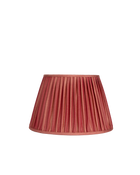 16" Gathered Fabric Lampshade – Ionic Stripe Rose