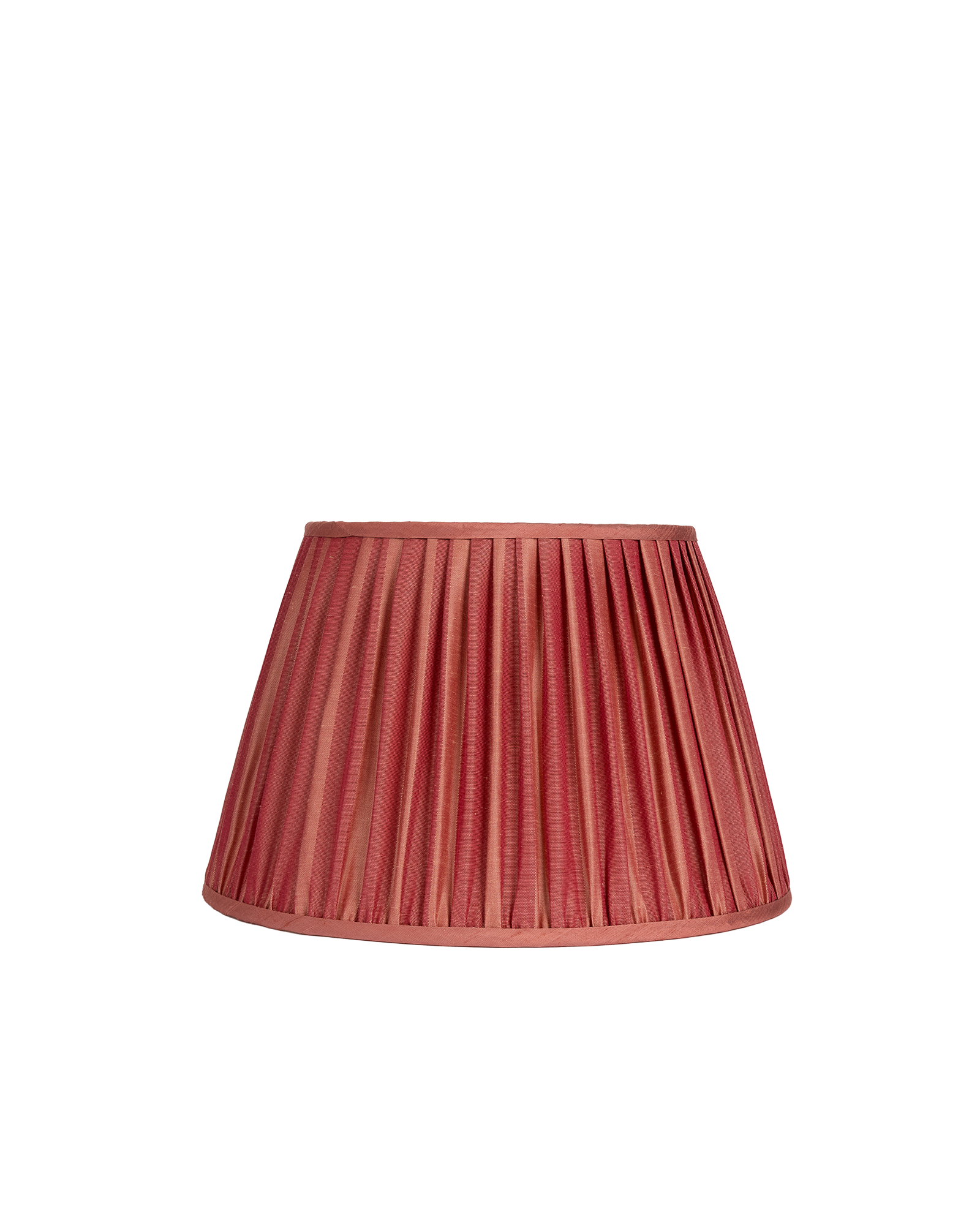 16" Gathered Fabric Lampshade – Ionic Stripe Rose