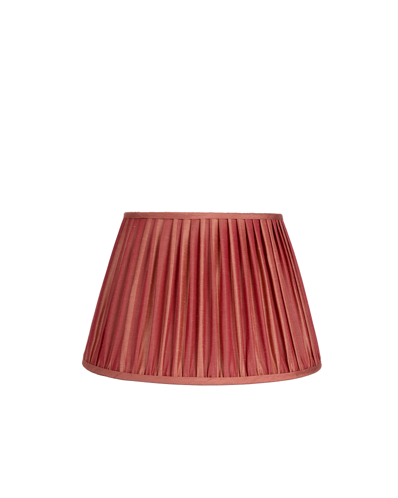 16" Gathered Fabric Lampshade – Ionic Stripe Rose