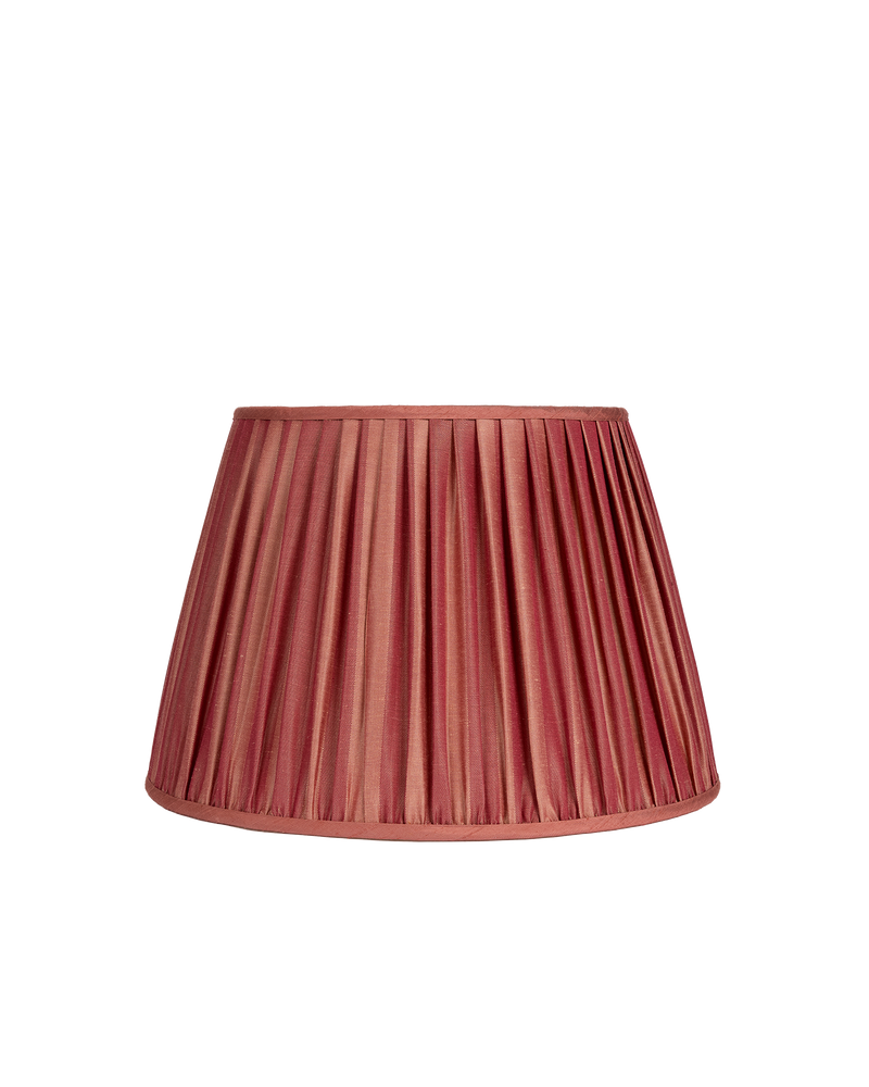 18" Gathered Fabric Lampshade – Ionic Stripe Rose