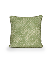 Square Cushion – Trellis Leaf