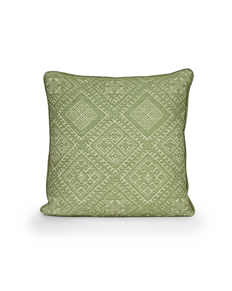 Square Cushion – Trellis Leaf