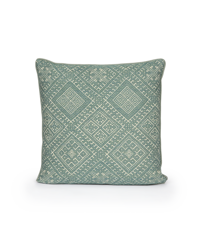 Square Cushion –  Trellis Ocean