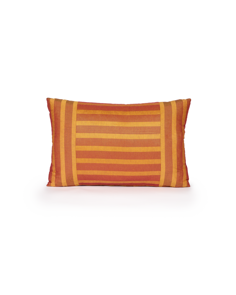Rectangular Cushion – Ionic Stripe Copper