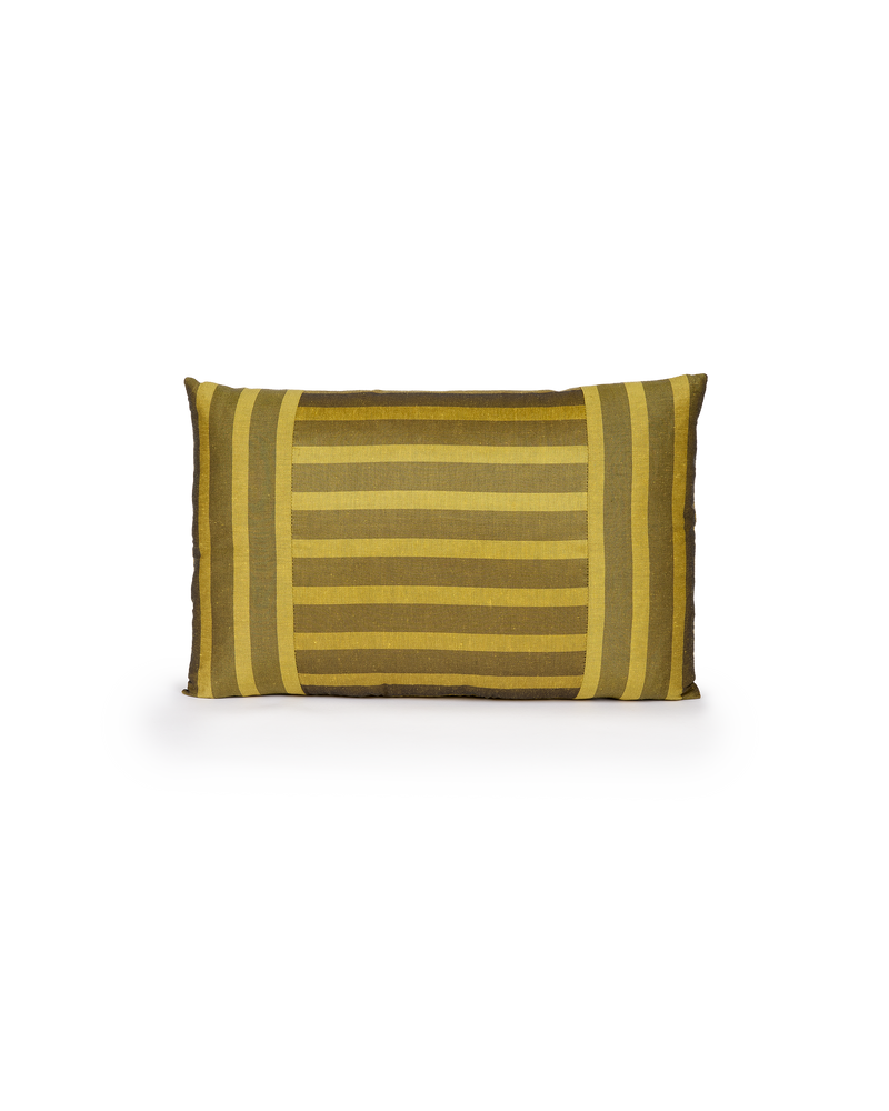 Rectangular Cushion – Ionic Stripe Kiwi