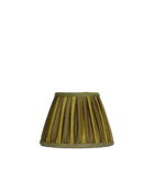 7" Gathered Fabric Lampshade – Ionic Stripe Kiwi