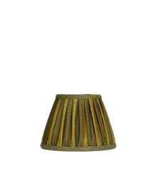 7" Gathered Fabric Lampshade – Ionic Stripe Kiwi