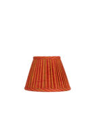 7" Gathered Fabric Lampshade – Saffron Stripe