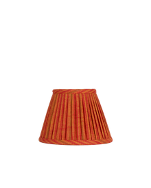 7" Gathered Fabric Lampshade – Saffron Stripe