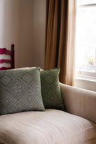 Square Cushion –  Trellis Sky