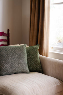 Square Cushion –  Trellis Sky