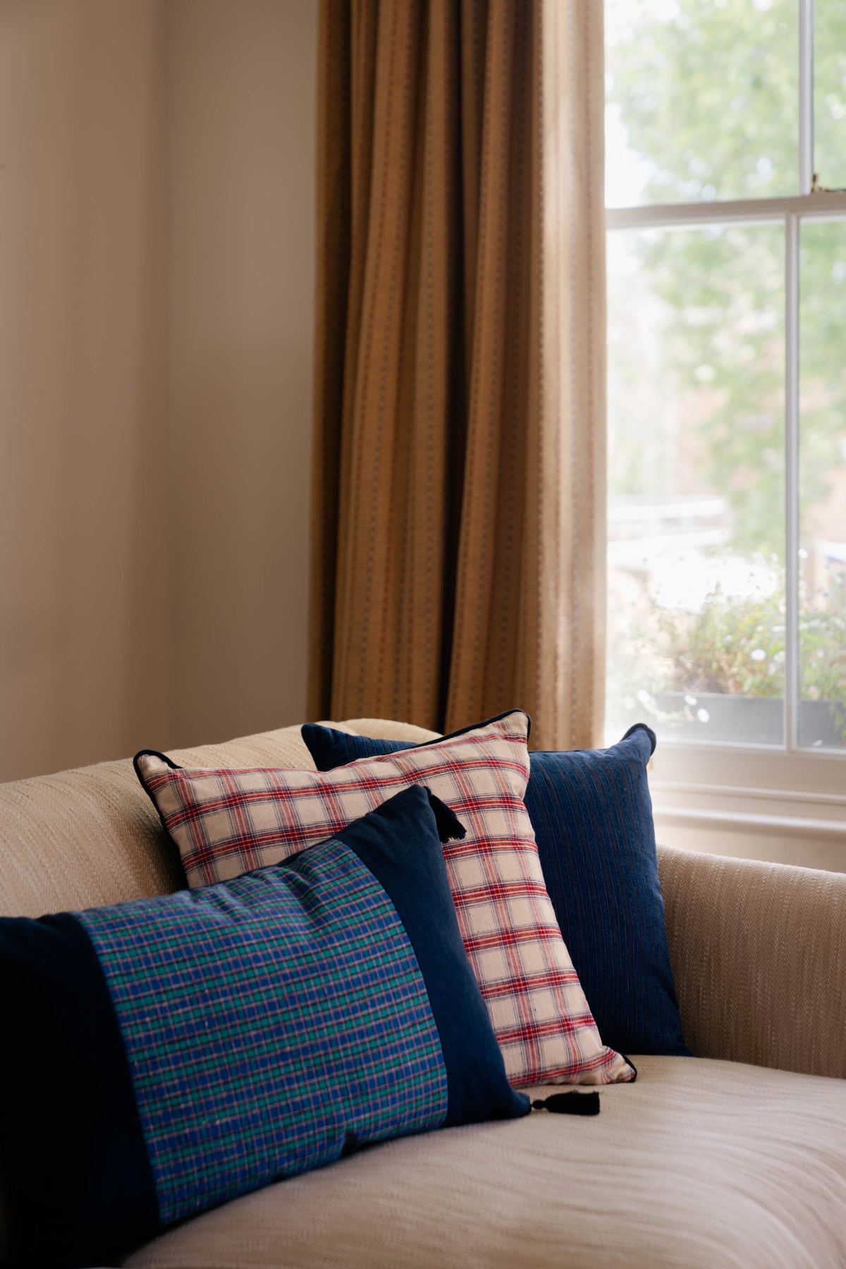 Square Cushion – Vintage Thornton Check