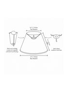 14" Gathered Fabric Lampshade – Vintage Thornton Stripe