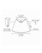 16" Gathered Fabric Lampshade – Vintage Farndale Check