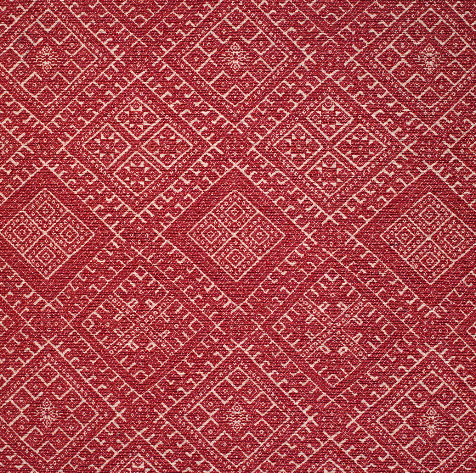 Square Cushion –  Trellis Raspberry