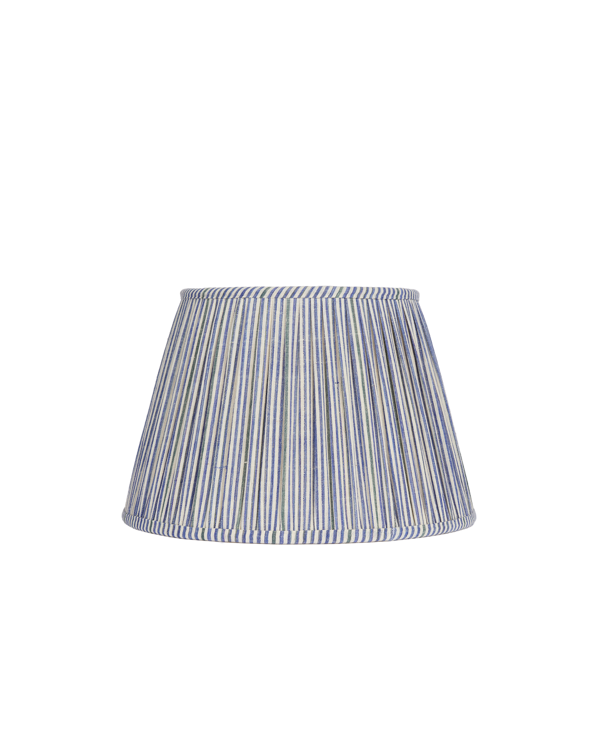16" Gathered Fabric Lampshade – Vintage Helmsley Stripe