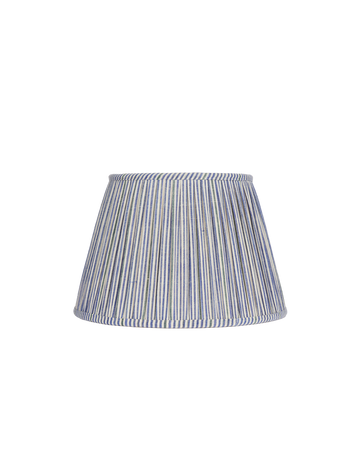 16" Gathered Fabric Lampshade – Vintage Helmsley Stripe