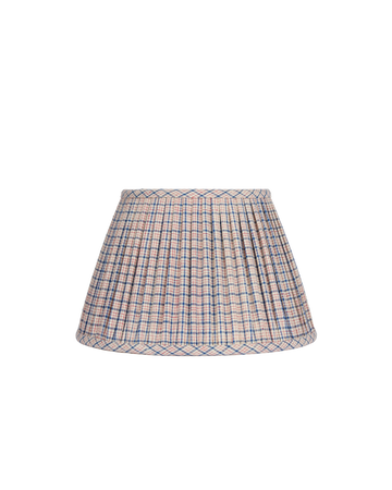 14" Gathered Fabric Lampshade – Vintage Hutton Check