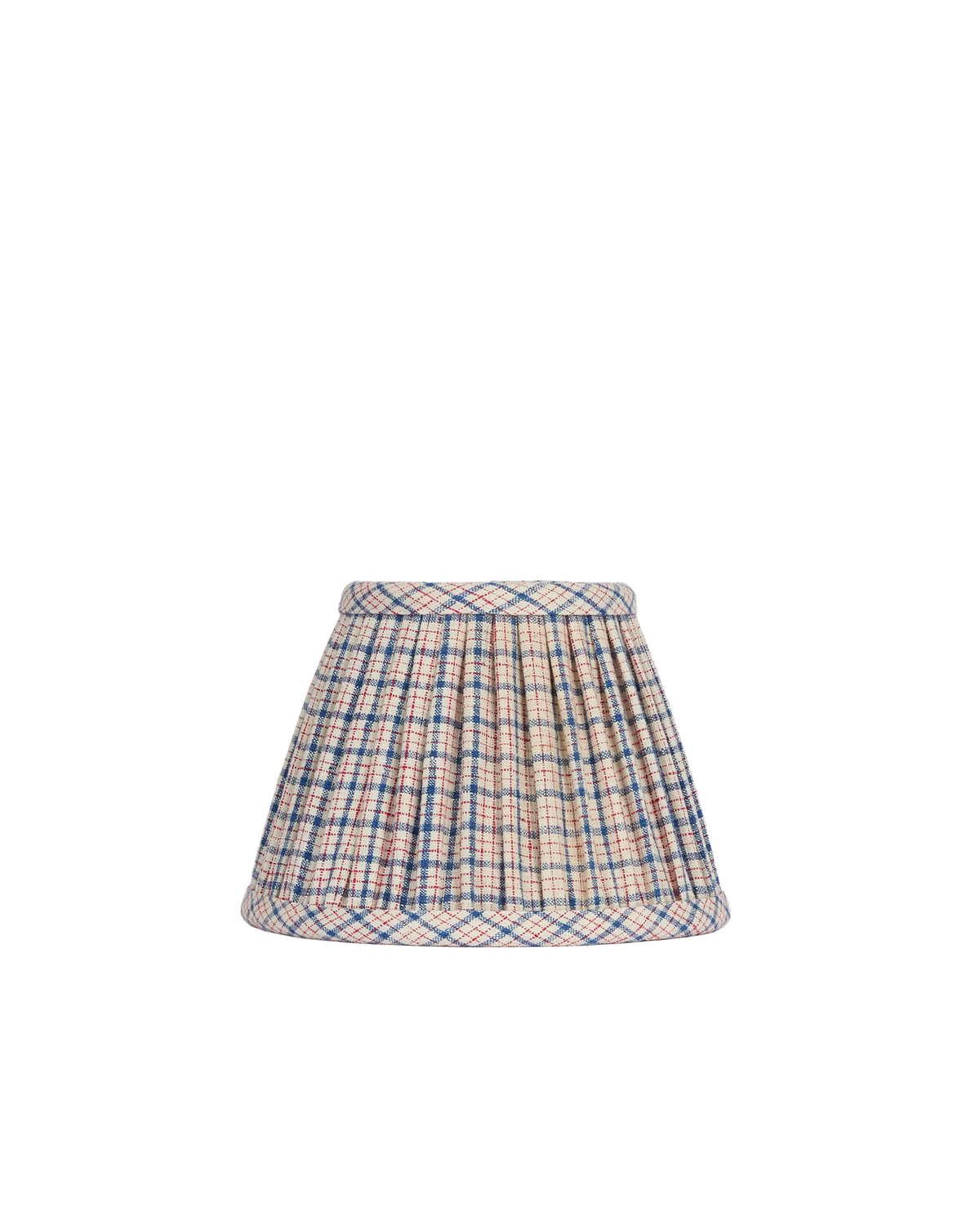 7" Gathered Fabric Lampshade – Vintage Hutton Check