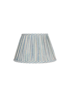 14" Gathered Fabric Lampshade – Vintage Thornton Stripe