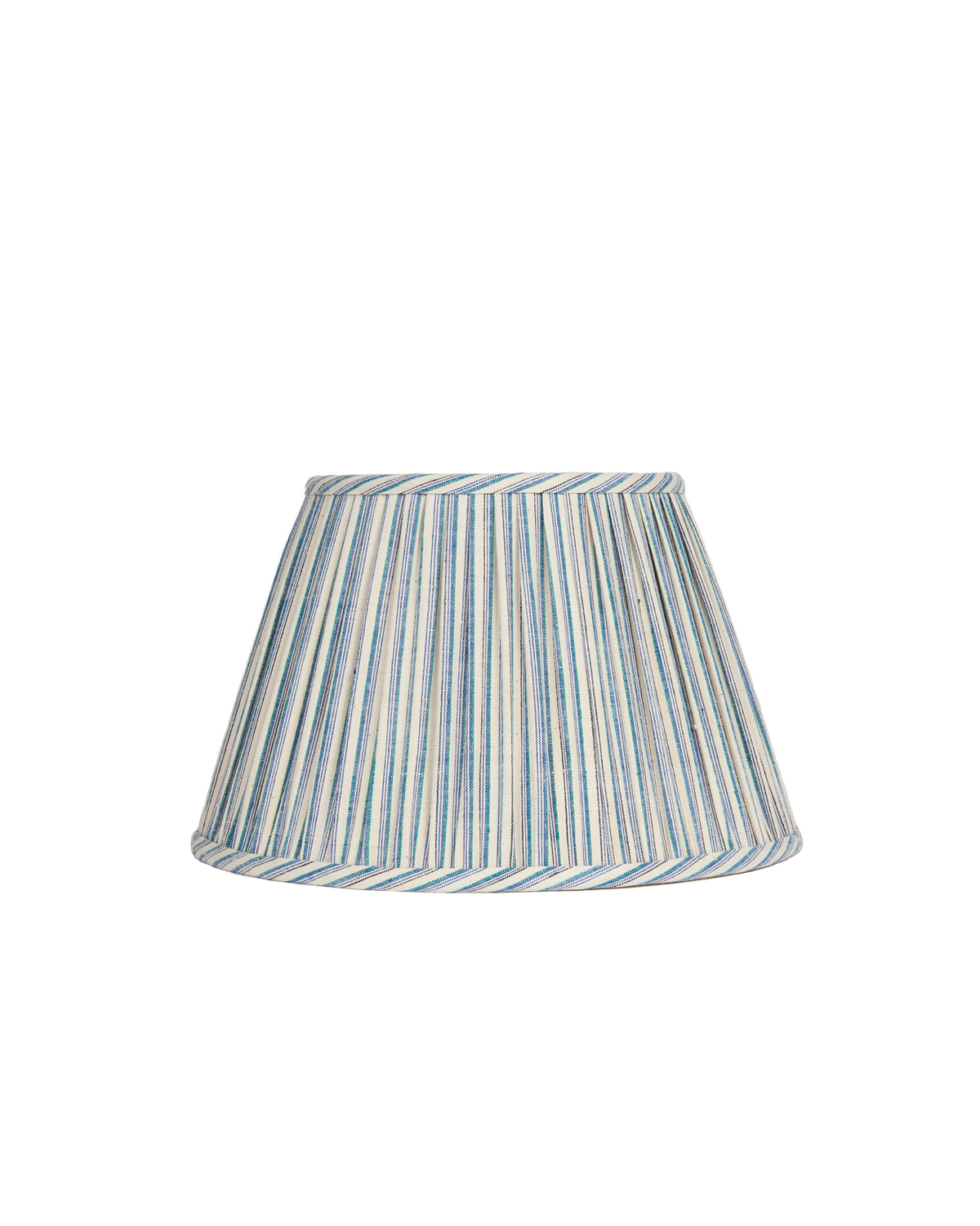 14" Gathered Fabric Lampshade – Vintage Thornton Stripe